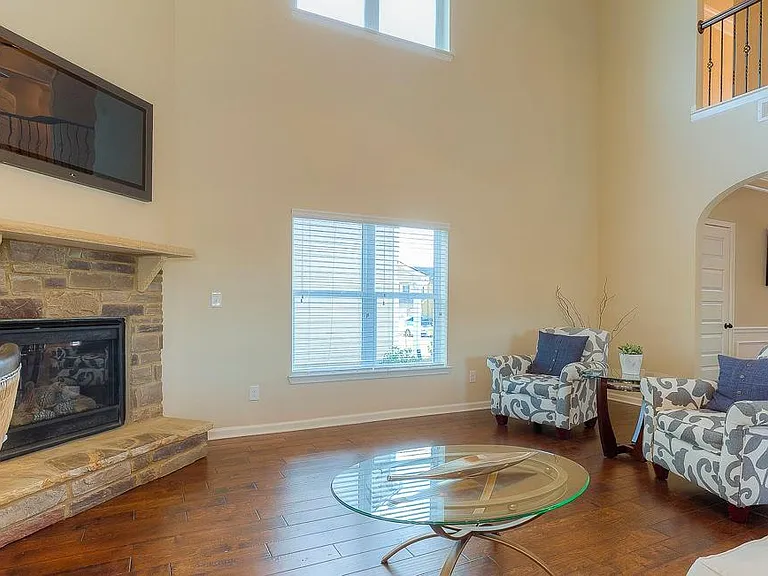 Great Room ( Actual House has floor stain)