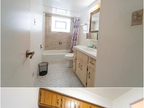 View of bathroom and laundry room