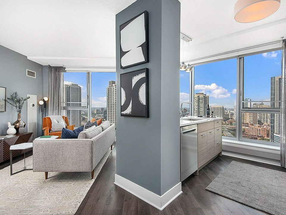 Left Bank Living Room and Kitchen