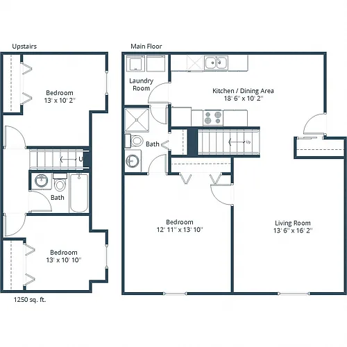 Floor plan Three Bedroom 3175A