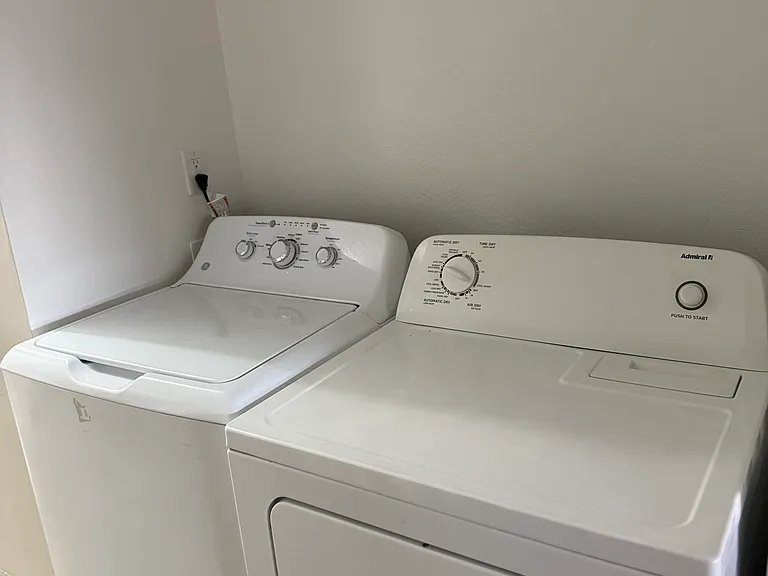 Laundry Area with washer and dryer included