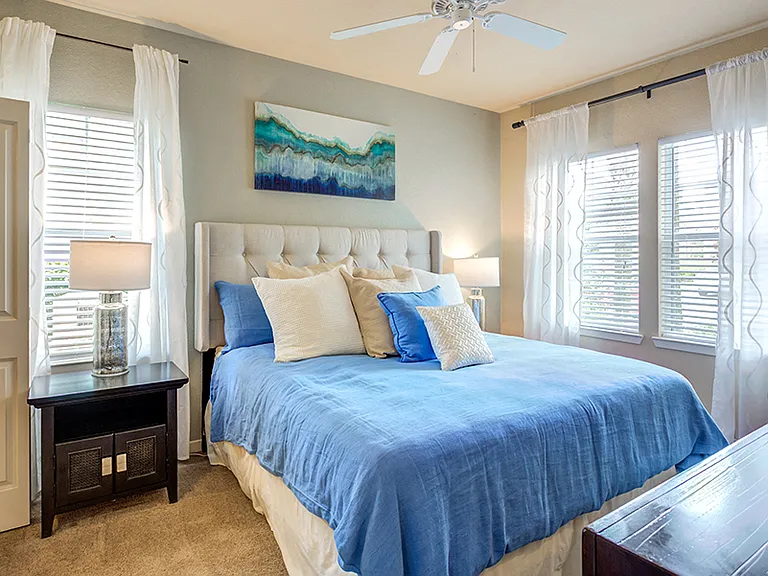Plush Pile Carpeting in Bedrooms