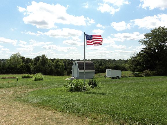 Front yard and garden shed