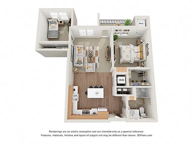 Floor plan Two Bedroom - B