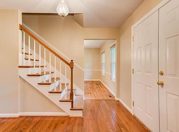 A view of the Entry Foyer looking toward the Dining Room.