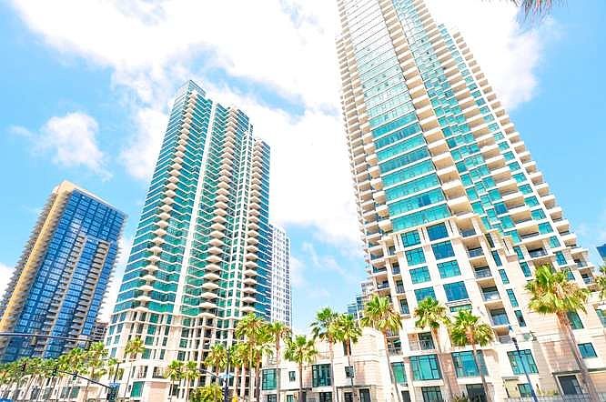 front view of both towers