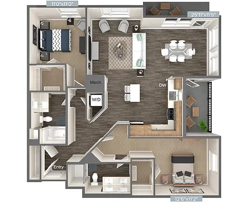 Floor plan BM15-1235-1295