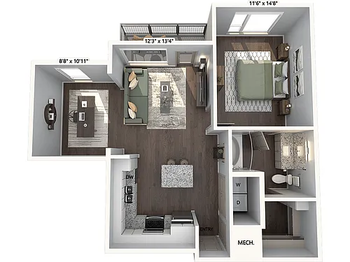 Floor plan A2D-808-W