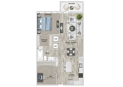 Floor plan A9D - Den