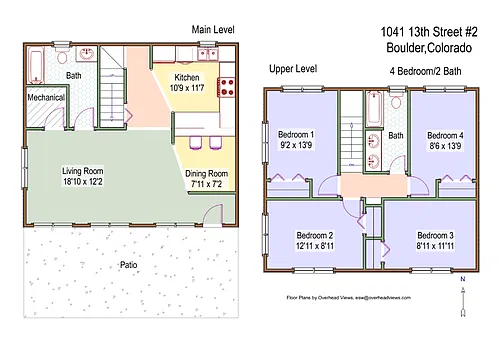 Floor plan 4 Bed 2 Bath