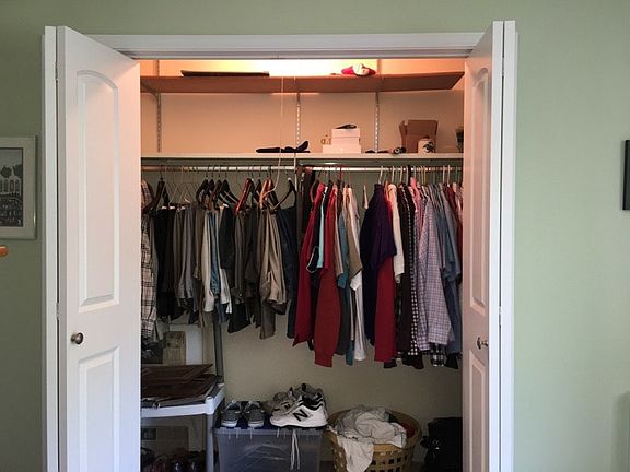 a spacious closet