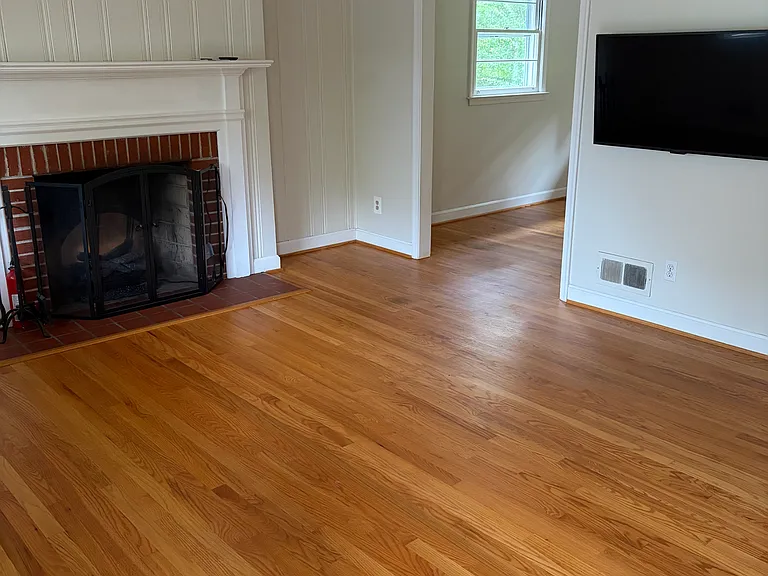 Hardwood floors throughout the first floor.