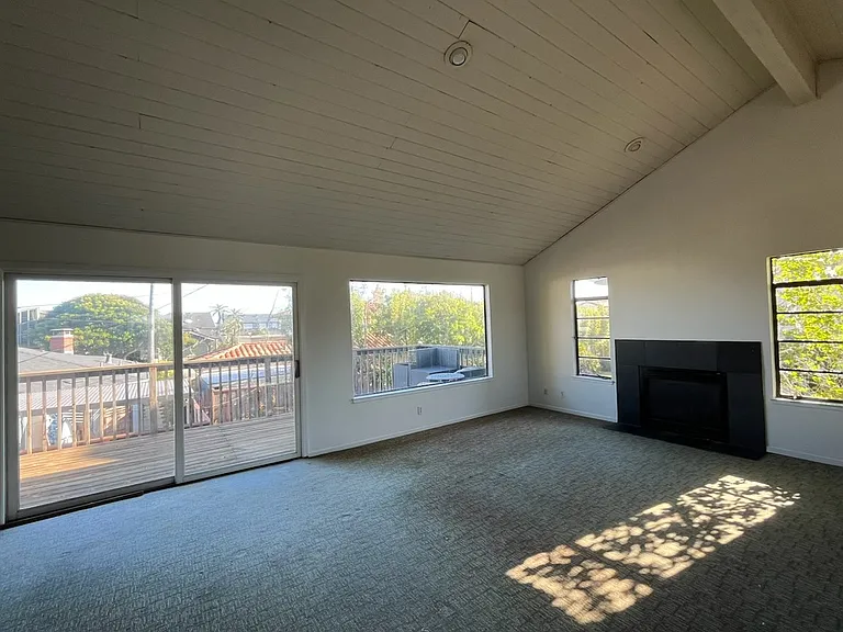 Living room with gas fireplace