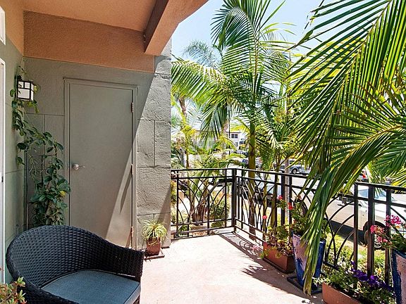 Large east facing patio