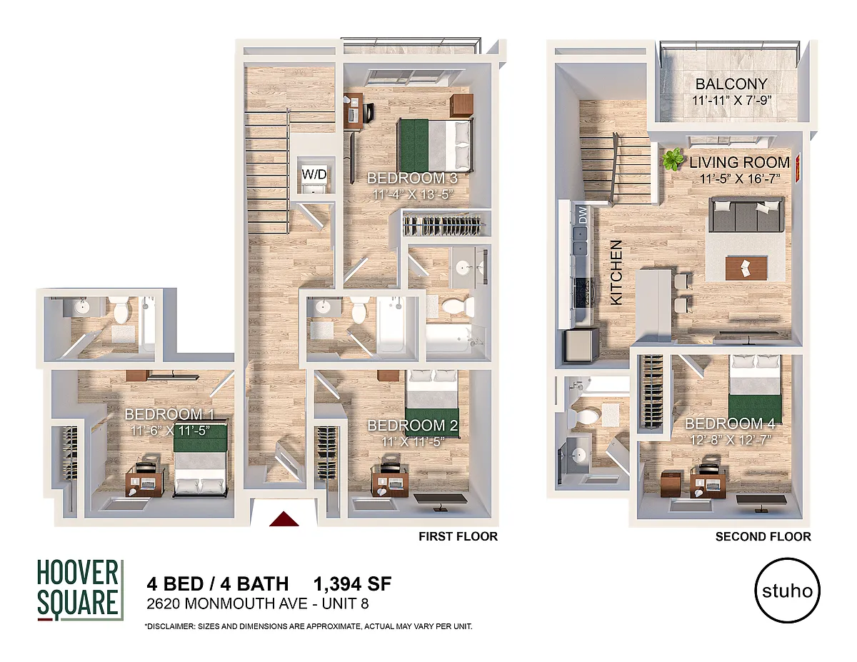 Floor plan Four Bedroom - Signature