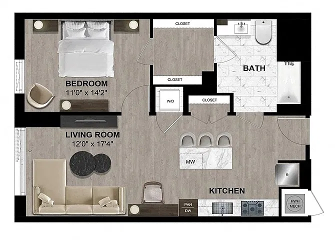 Floor plan A211