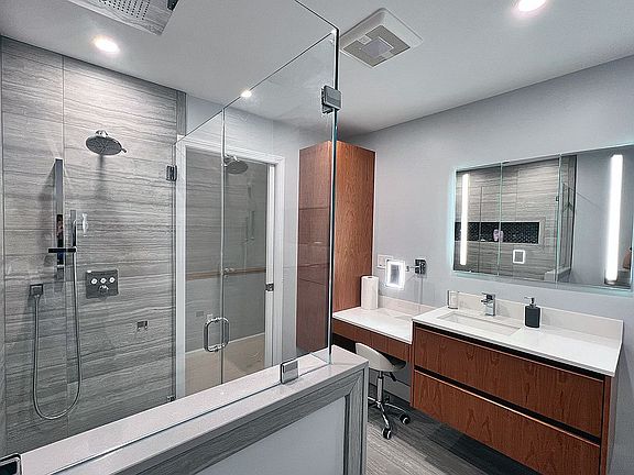 Custom Porcelain Tile Shower