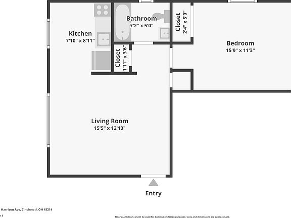 3rd image of 1761 Harrison Ave APT 2