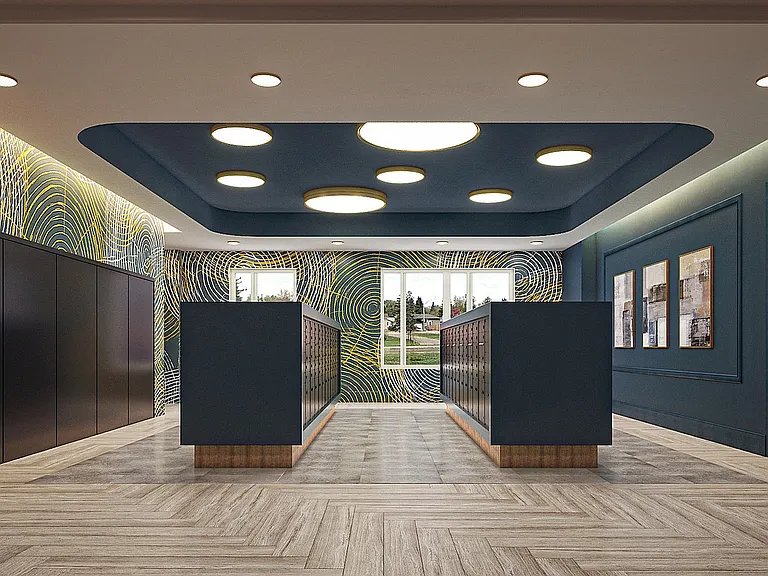 Rendering of the Phase II Mail Room