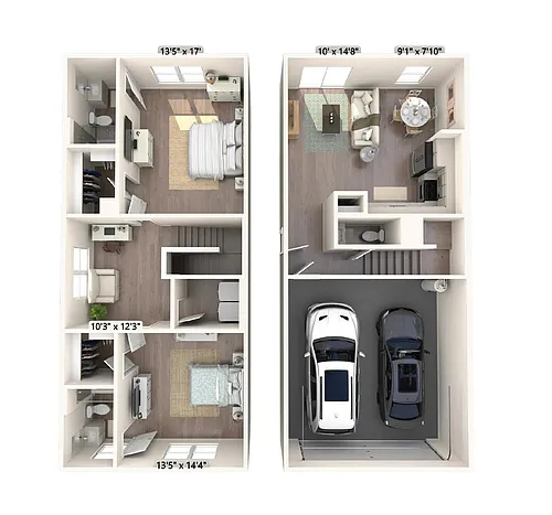Floor plan TH-B1