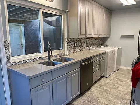 Kitchen and laundry area