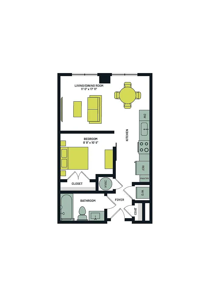 Floor plan Studio, Tier 29