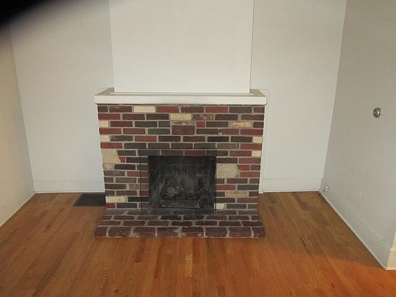 Dining area with fireplace insert
