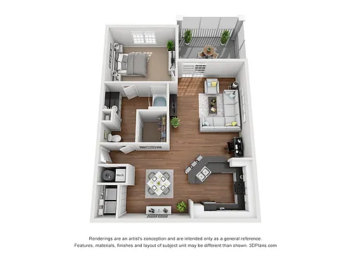 Floor plan WATER BALCONY RENOVATED