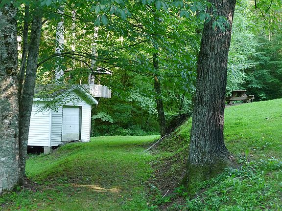 Indoor garage w/ tree house
