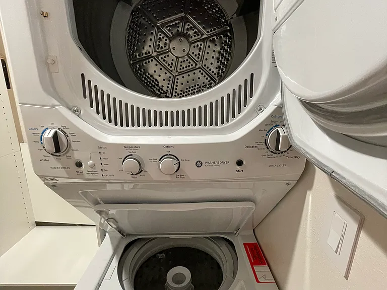 New washer and dryer.