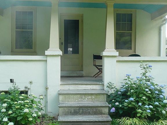 Hydrangeas grace front entrance.