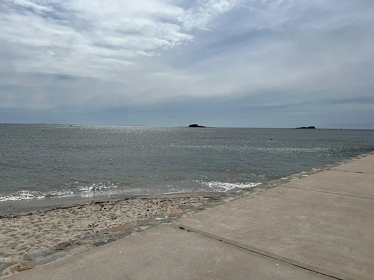 beach across the street