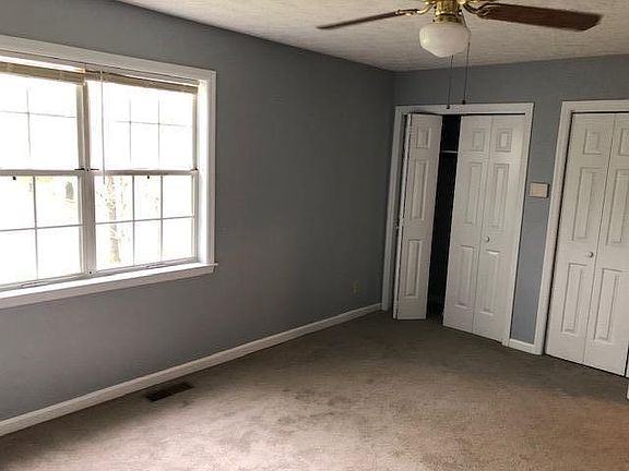 Front bedroom with two closets.