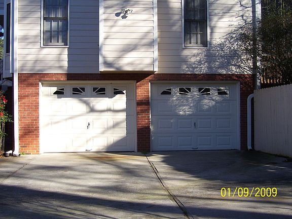 Upgraded garage doors