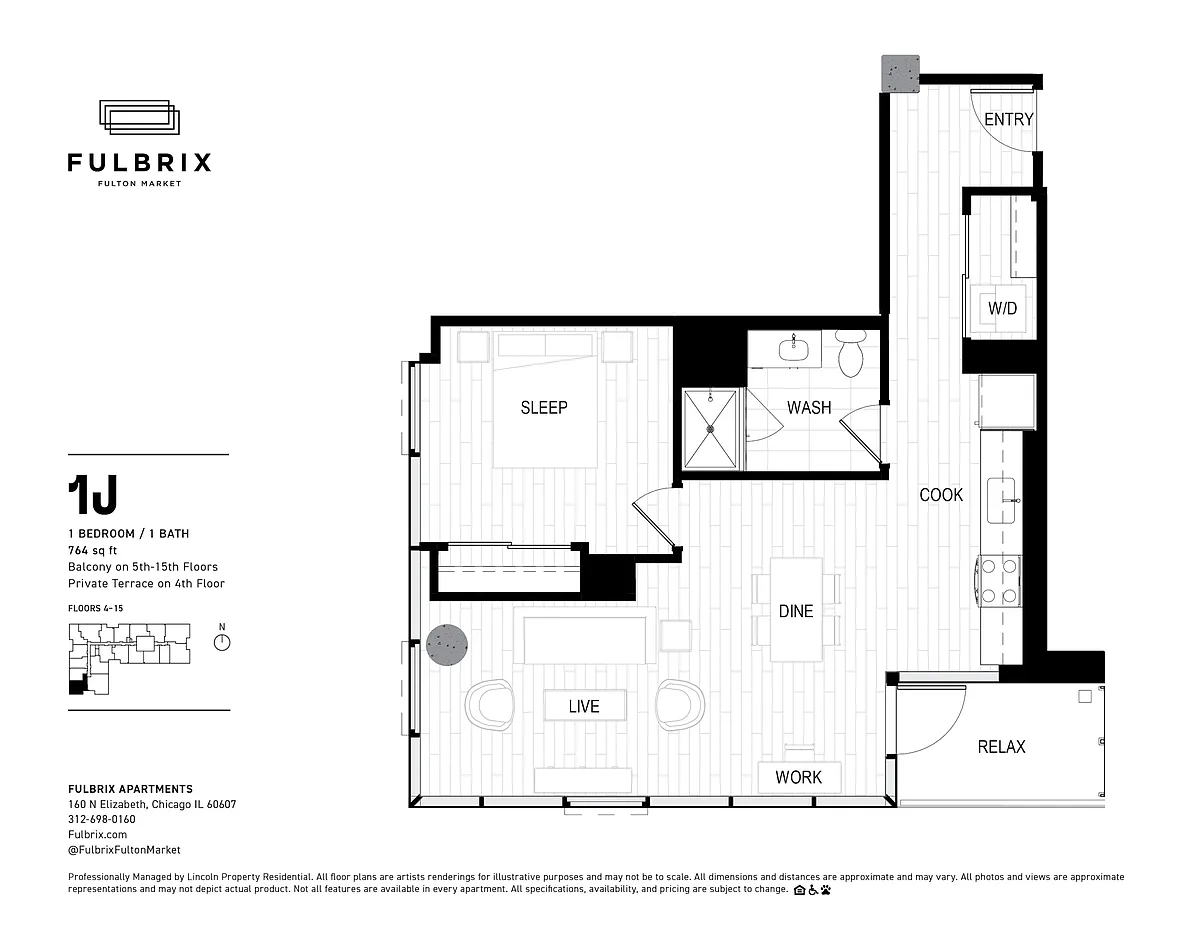 Floor plan 1J