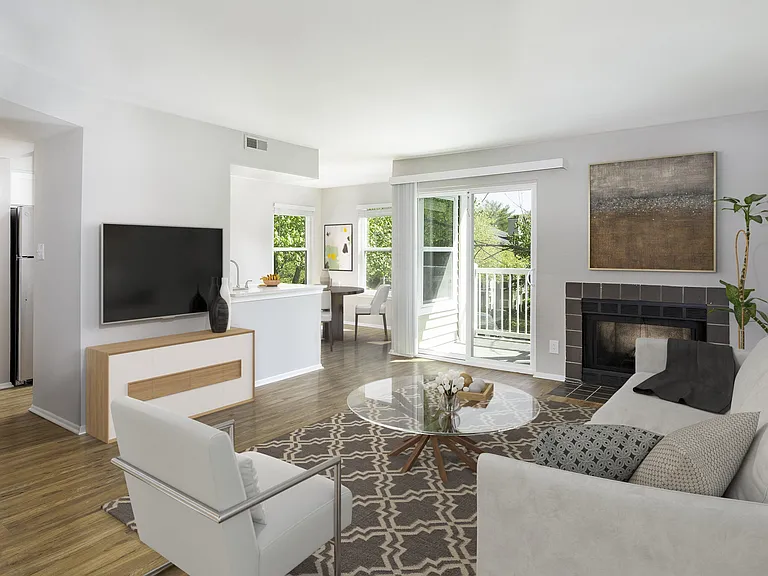 Renovated unit living area