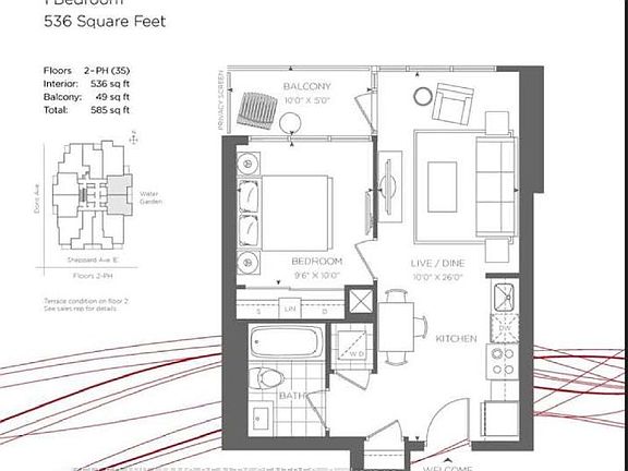 4th image of 88 Sheppard Ave E Unit 511