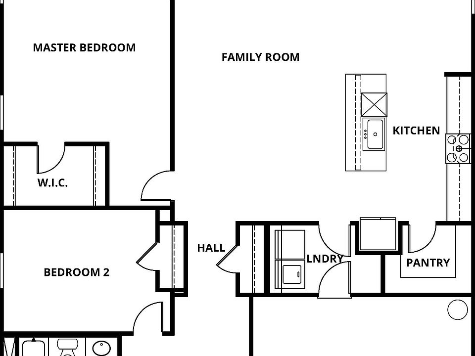 The Burton has a chef ready kitchen and spacious family room.