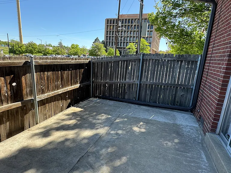 Large patio area.