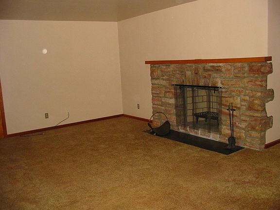 Living room fireplace