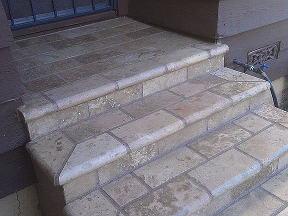 Stone entryway