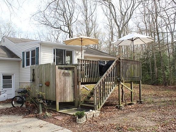 Deck and outdoor shower