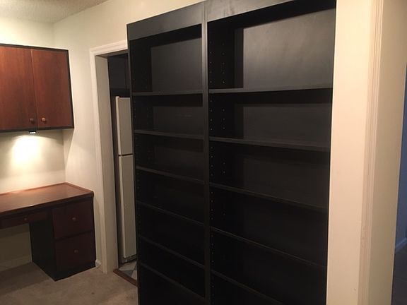 Built in bookshelves