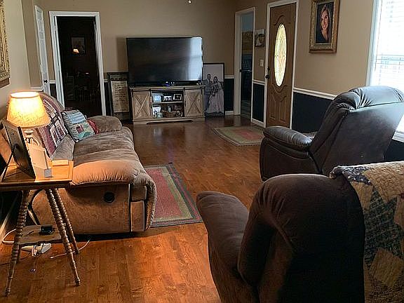 Living room from garage view