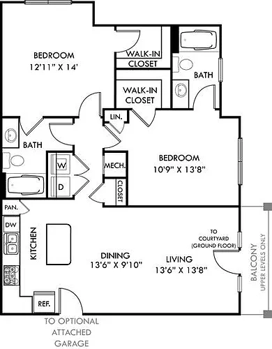 Floor plan Owens with Garage