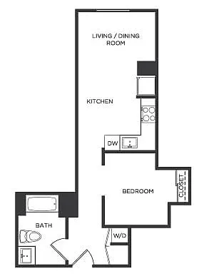Floor plan Studio-RR