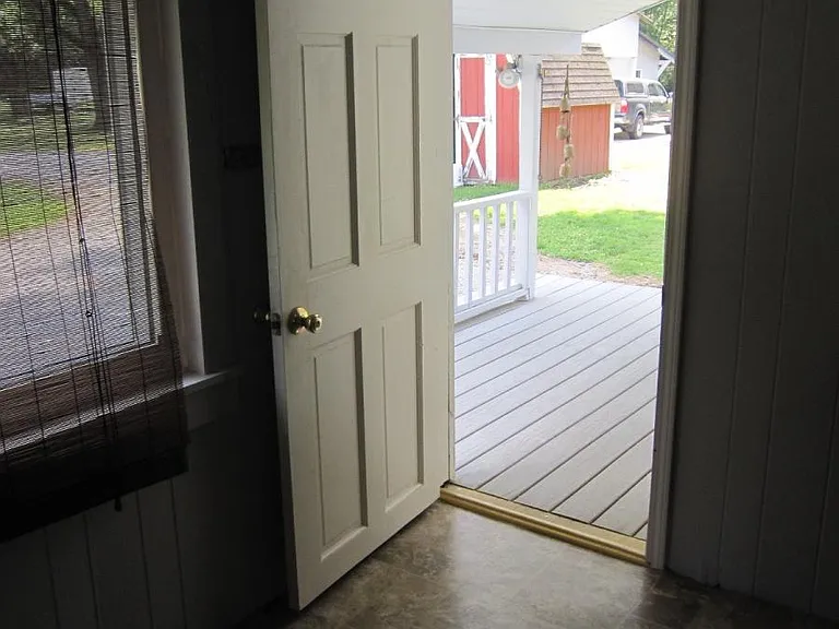 Backdoor view from boot room