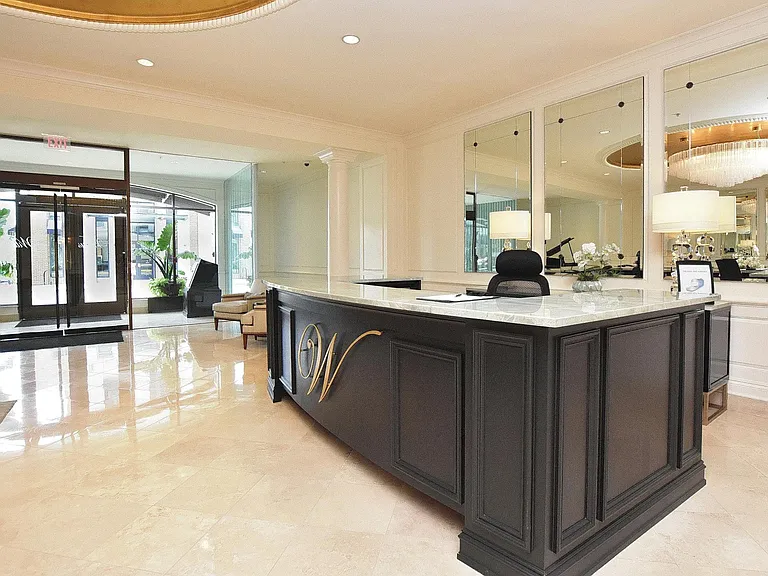 Lobby concierge desk