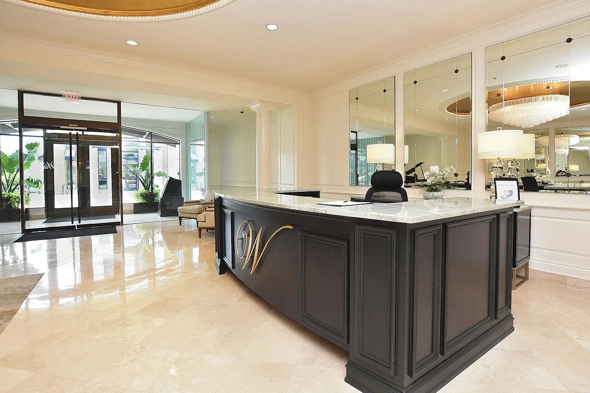 Lobby concierge desk - 111 Willits St #305