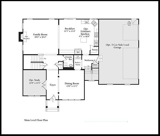 Main Level Floor Plan